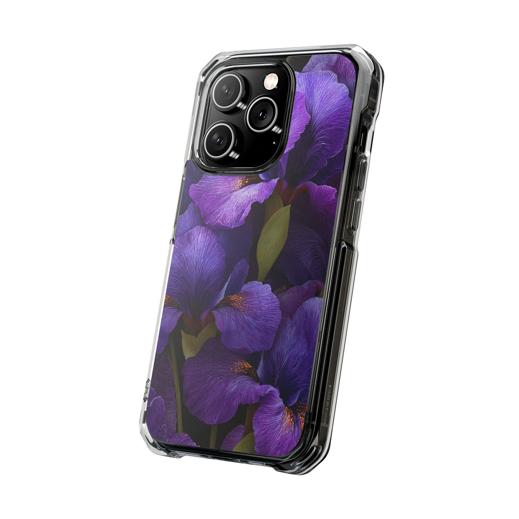 Purple Iris | Clear MagSafe Case