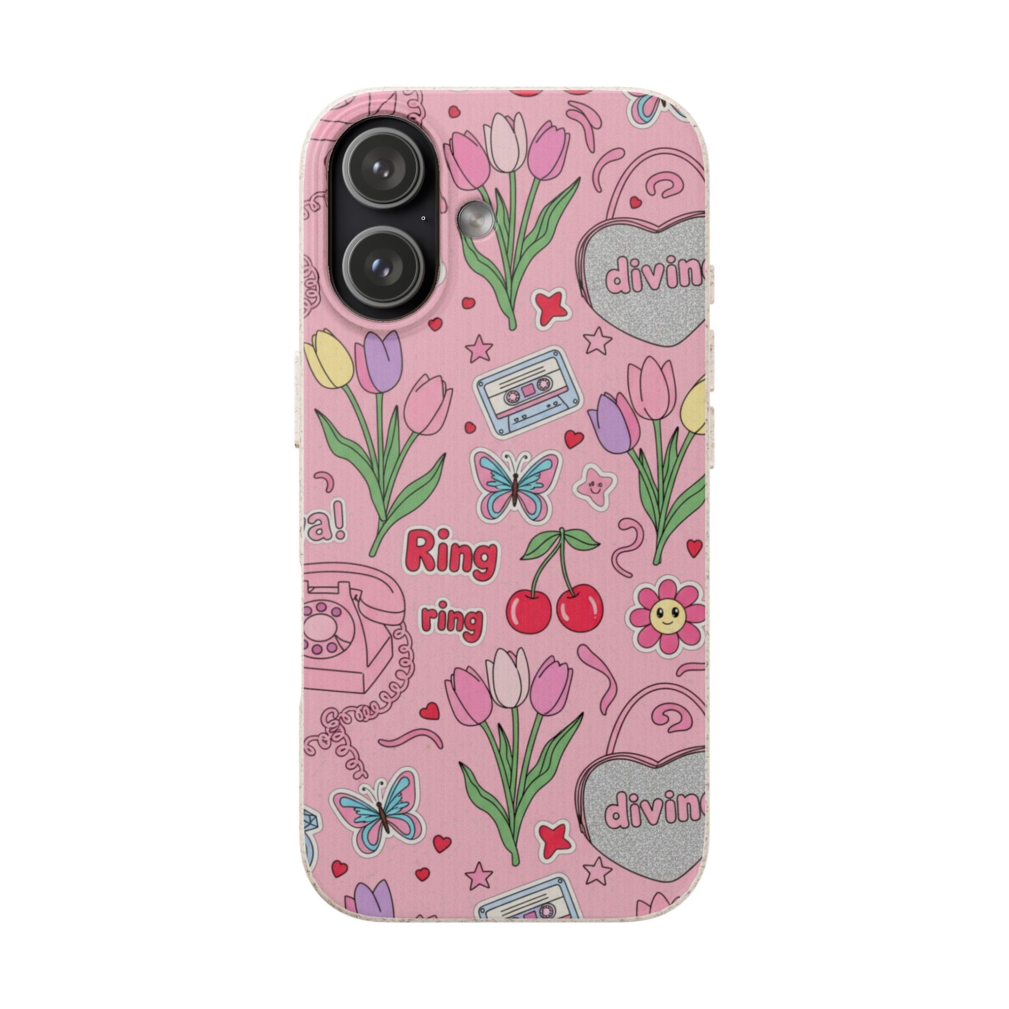 90s Girly Doodles | Biodegradable Case