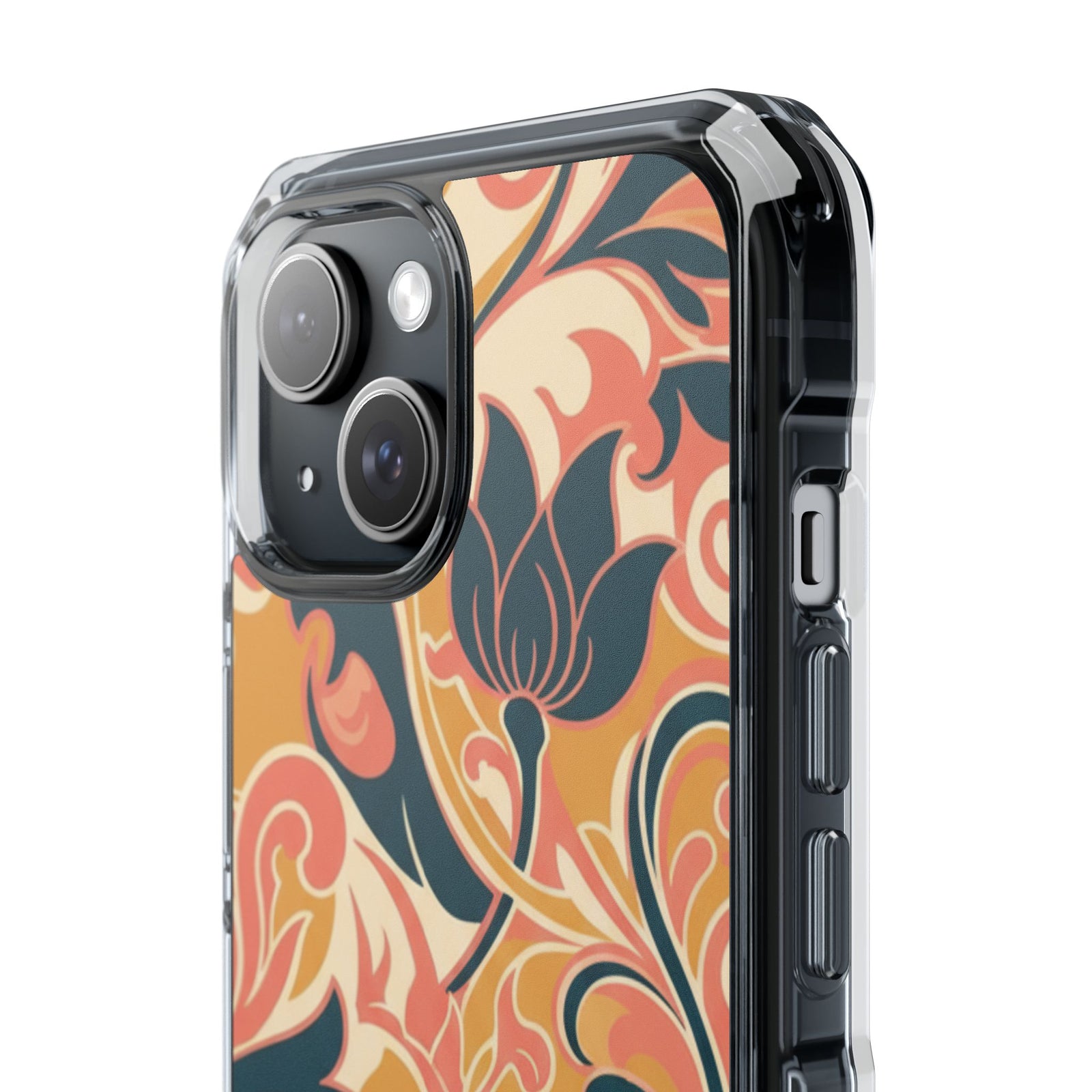 Baroque Bloom | Clear MagSafe Case