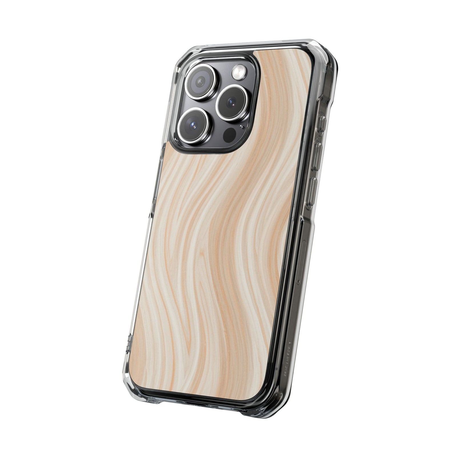 Ivory Waves | Clear MagSafe Case