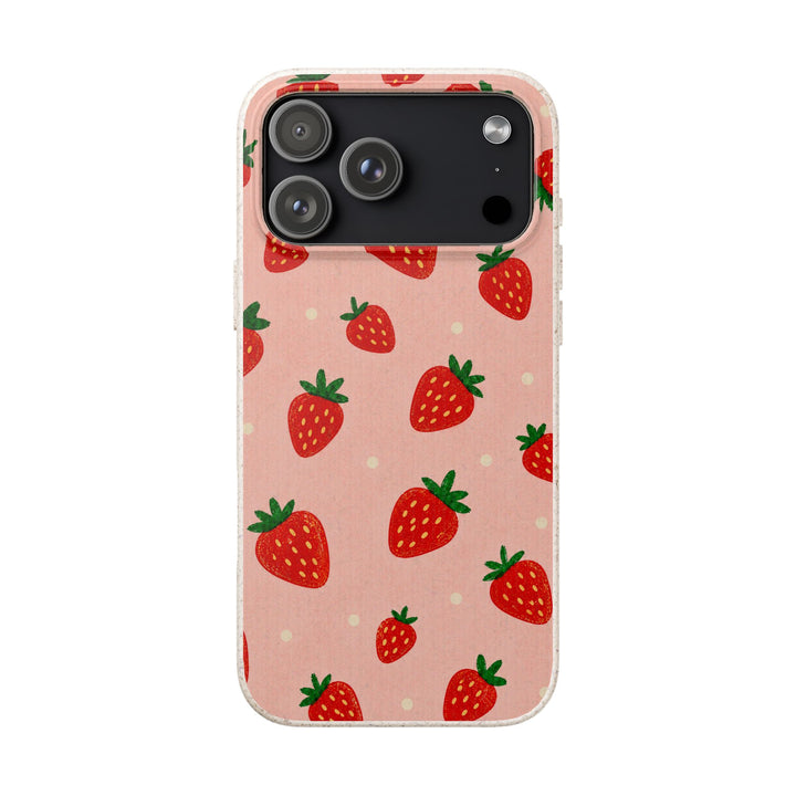 Blush Strawberries | Biodegradable Case
