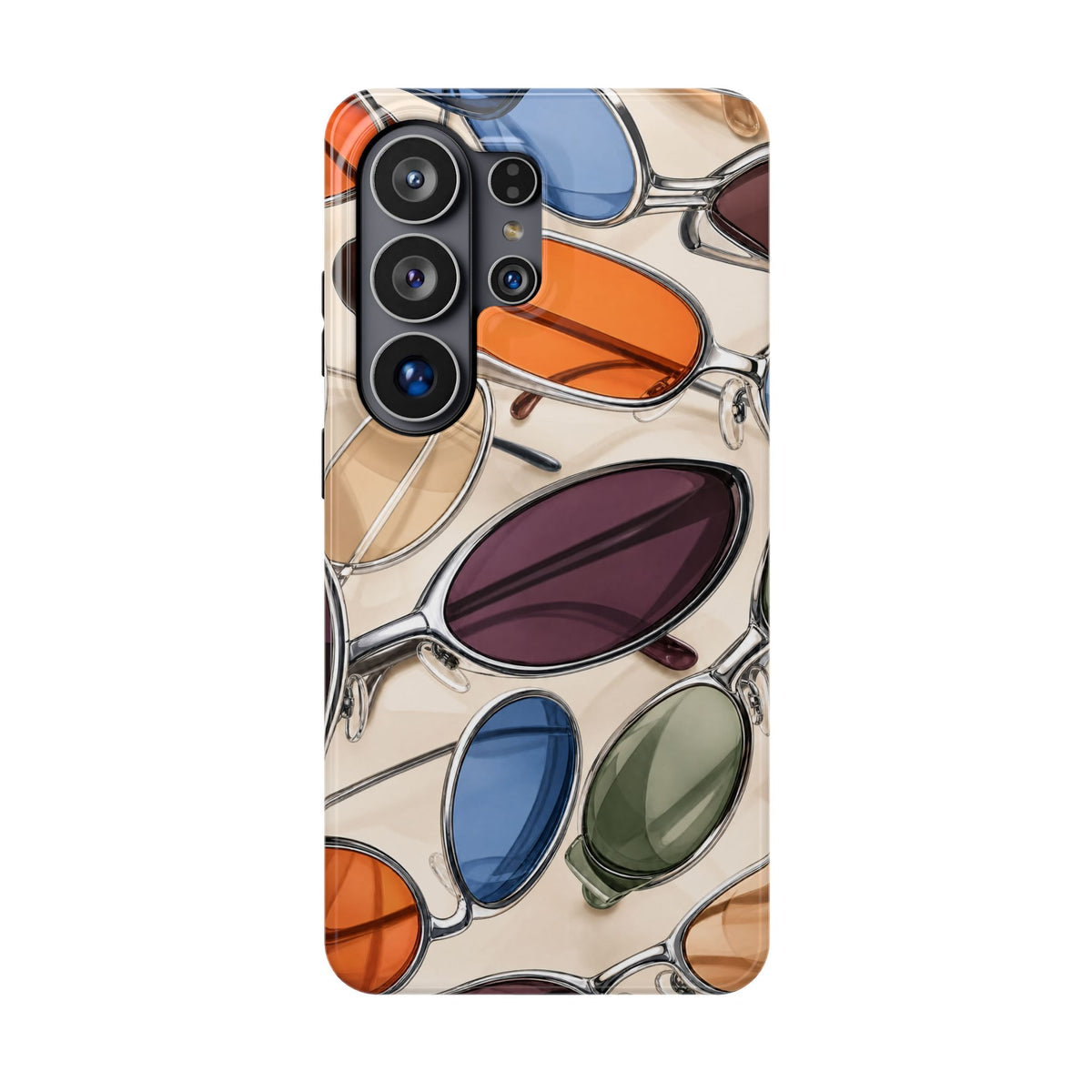Persimmon Grid | Tough Magnetic Case — product front view
