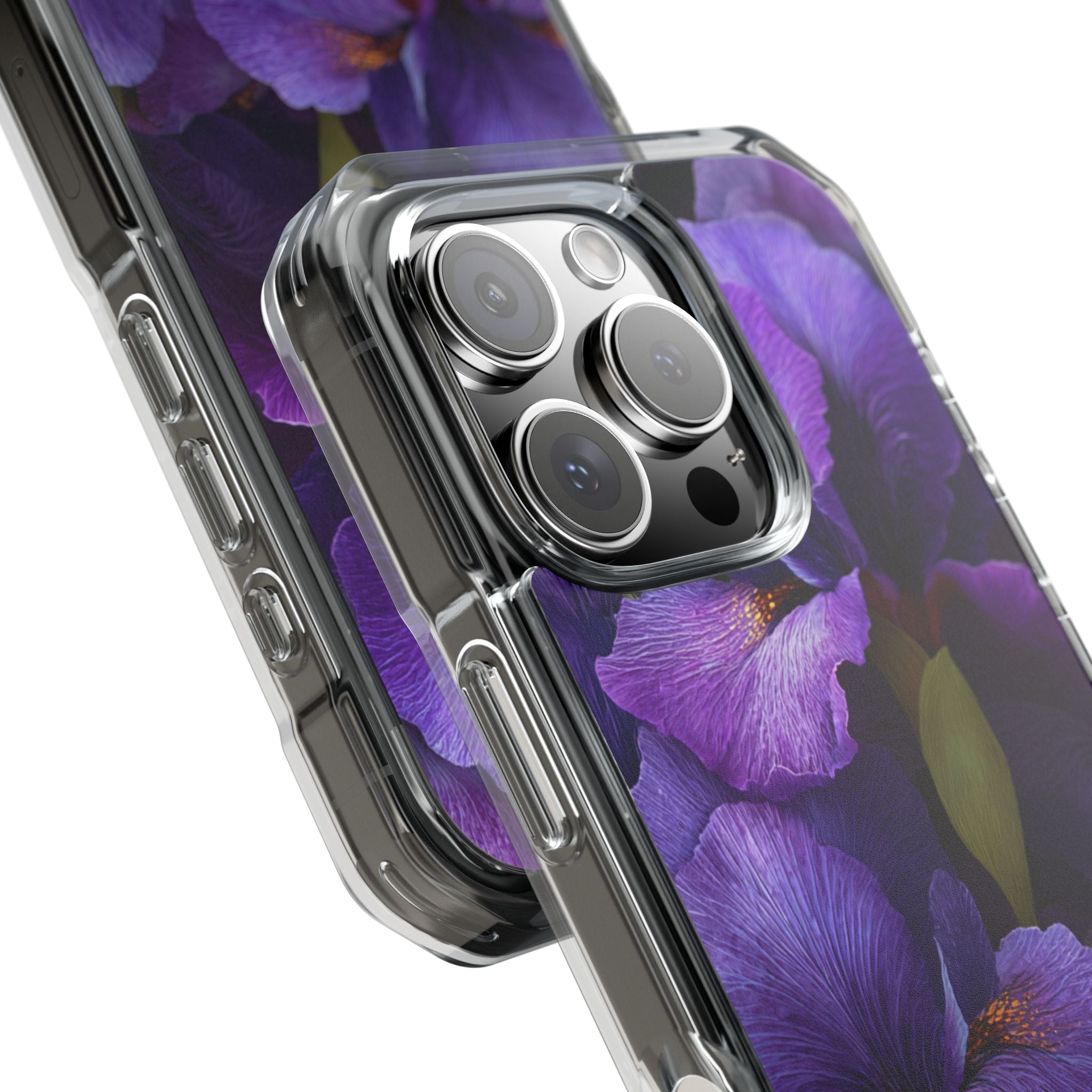 Purple Iris | Clear MagSafe Case