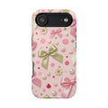 Dotty Pearl Bow | Tough MagSafe Case