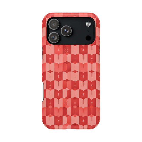 Coral Geo Tile | Tough MagSafe Case