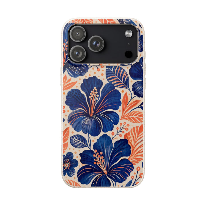 Indigo Hibiscus | Biodegradable Case