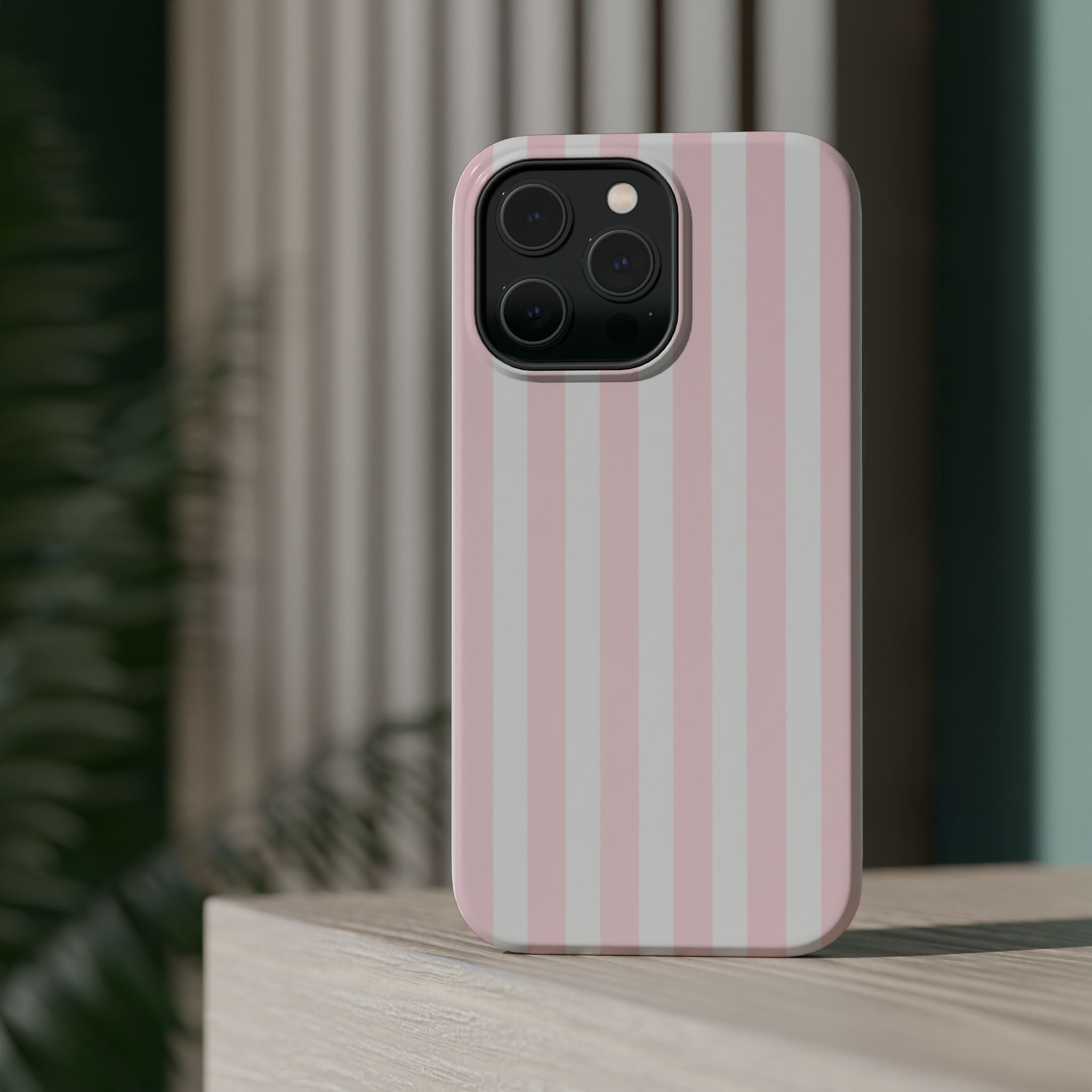 Blush Pink Stripe | Tough MagSafe Case
