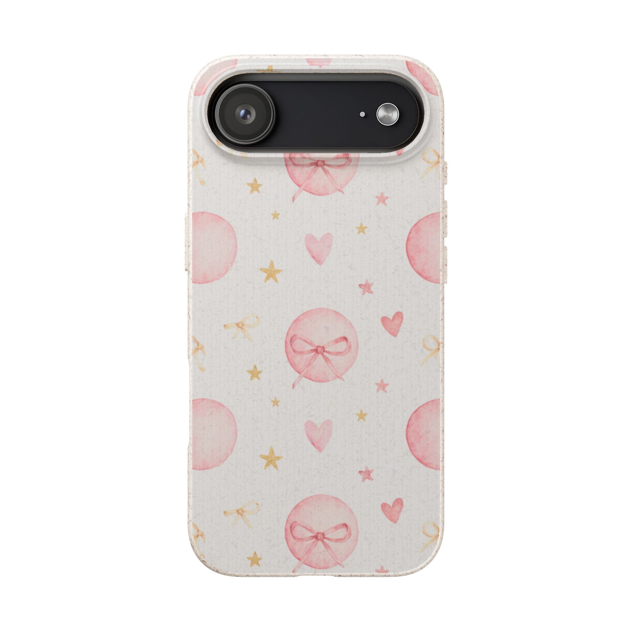 Bow Charm coquette biodegradable case design