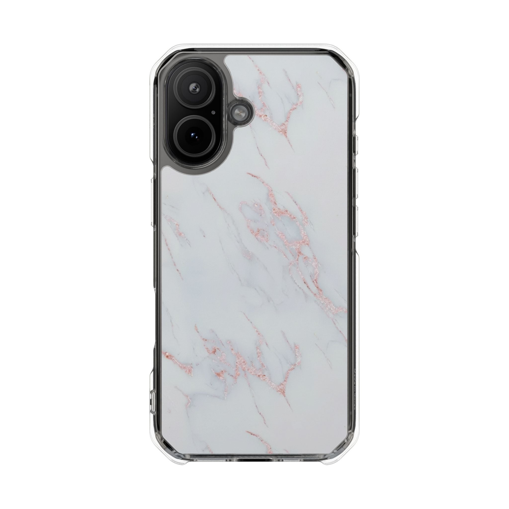 Blush Marble | Clear MagSafe Case