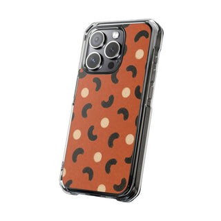 Terracotta Curves | Clear MagSafe Case