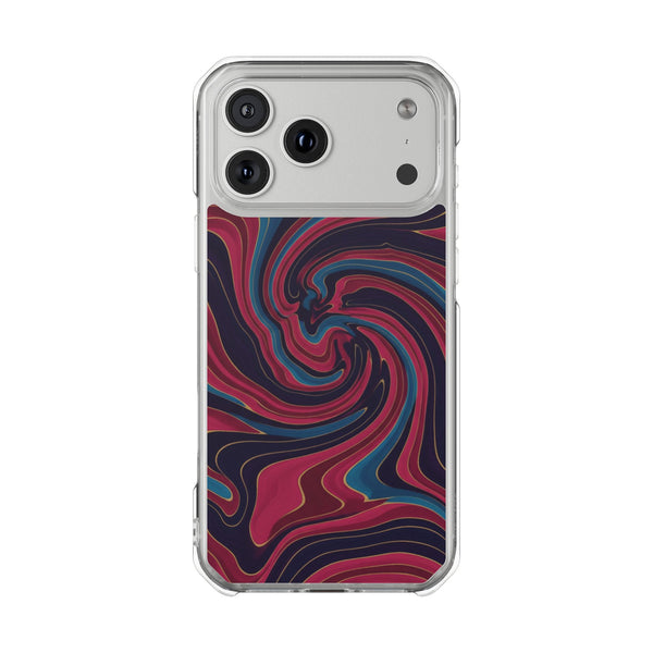 Velvet Marble | Clear MagSafe Case