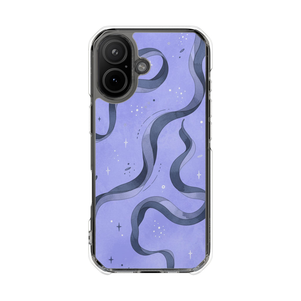 Lavender Swirl | Clear MagSafe Case