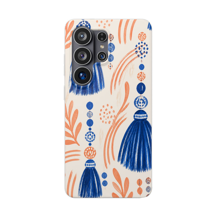 Cobalt Tassels phone case design
