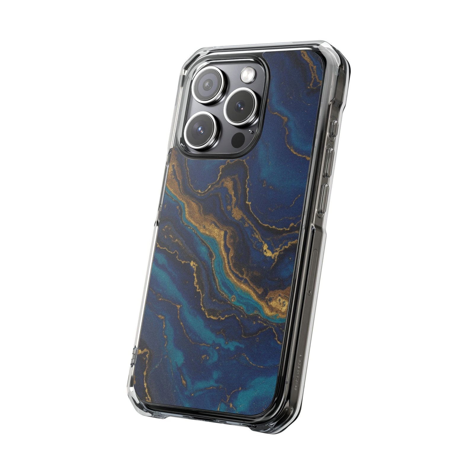 Midnight Marble | Clear MagSafe Case