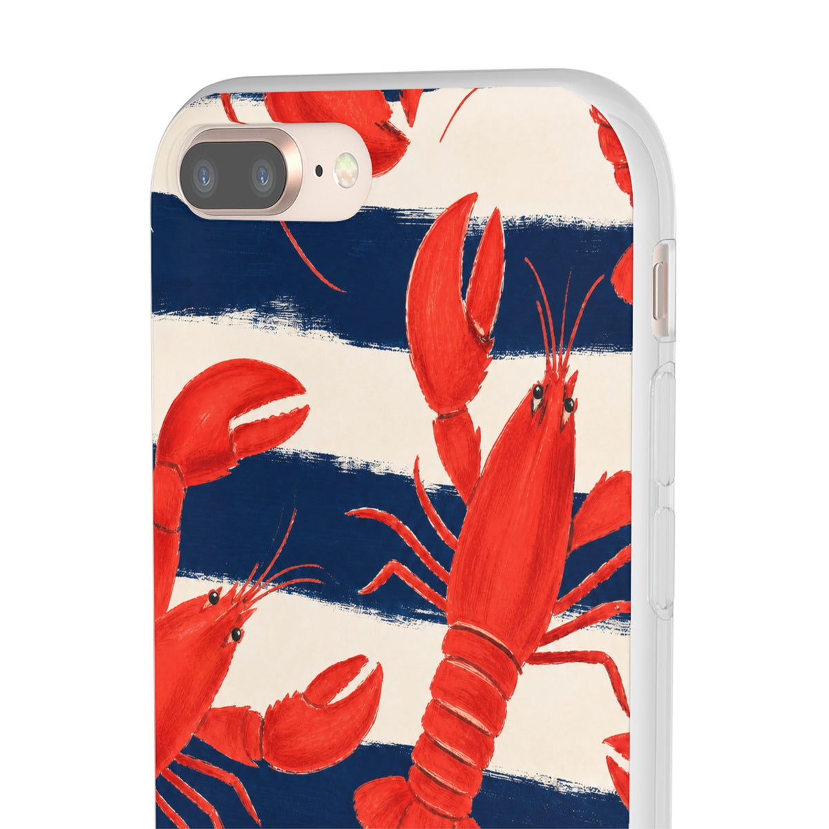 Lobster Stripe | Frosted Clear Case — product image 55