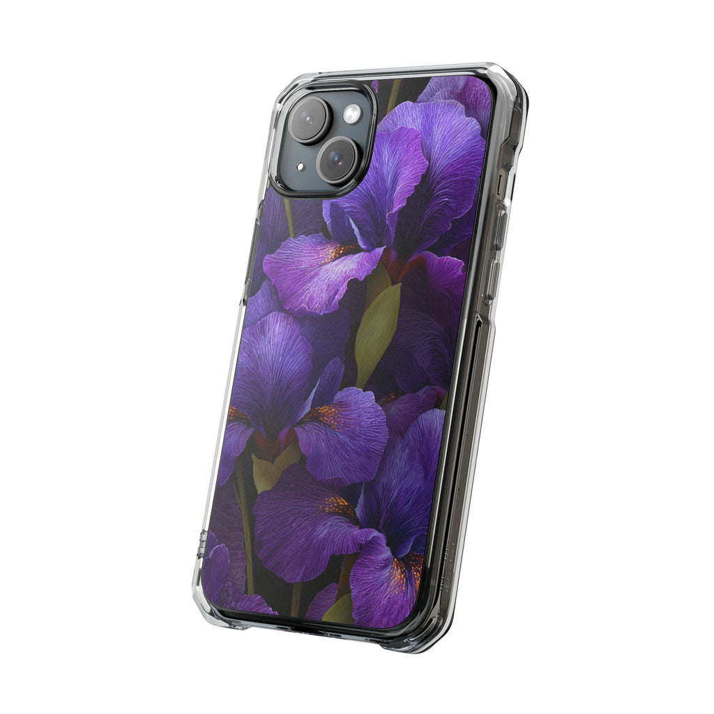 Purple Iris | Clear MagSafe Case