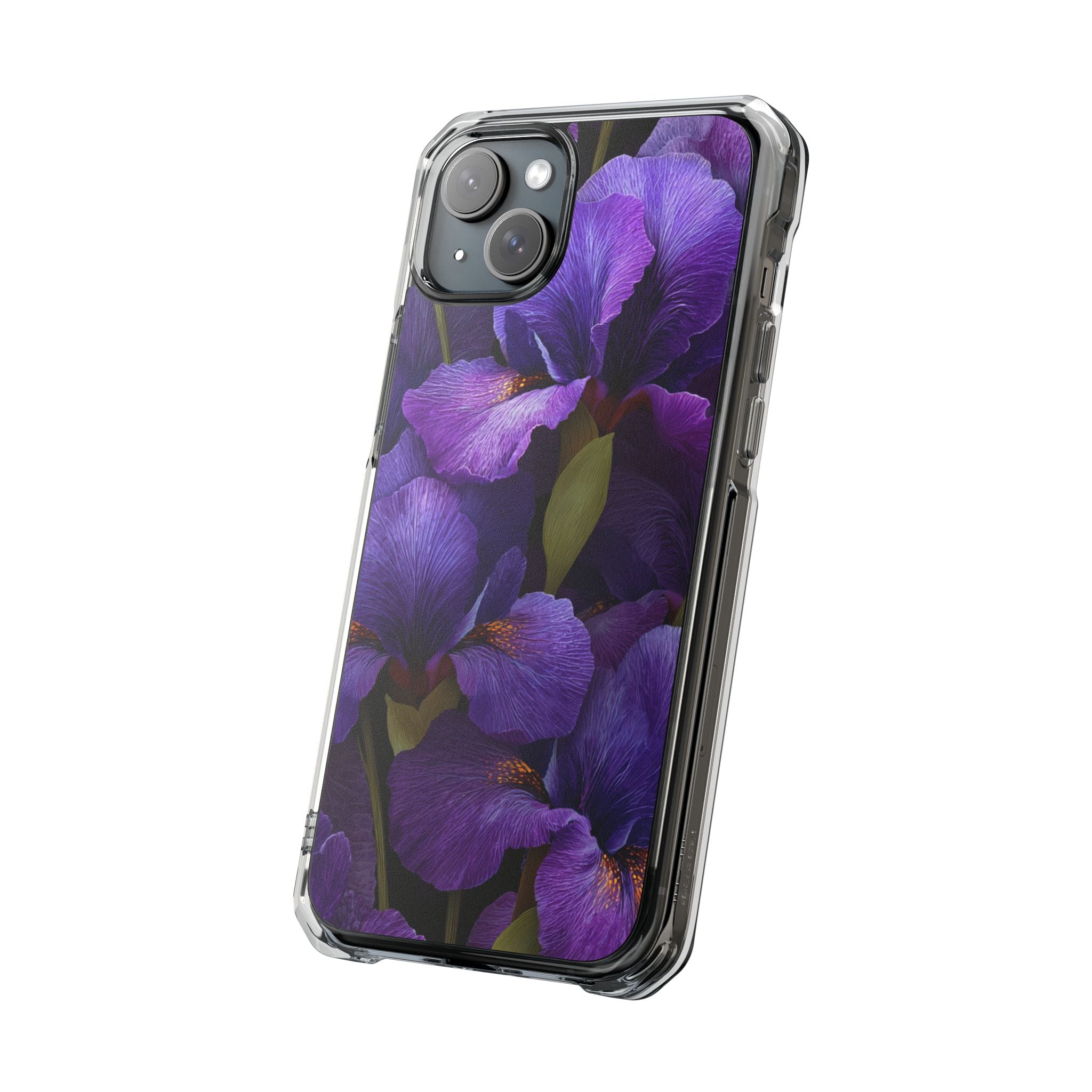Purple Iris | Clear MagSafe Case