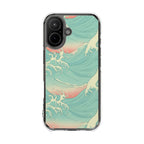 Seafoam Waves | Clear MagSafe Case