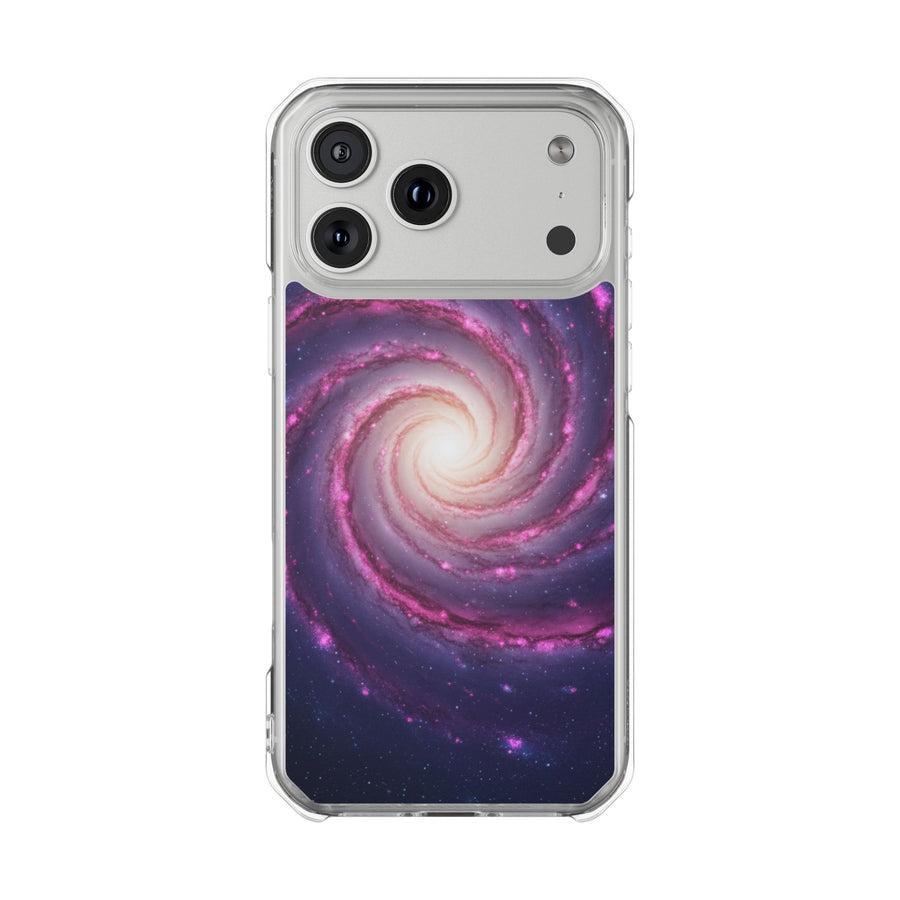 Purple Vortex | Clear MagSafe Case