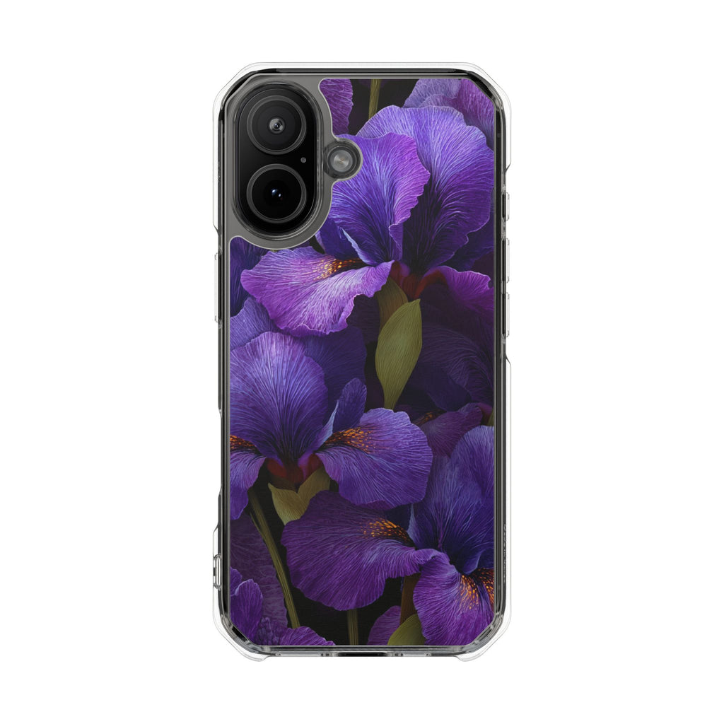 Purple Iris | Clear MagSafe Case