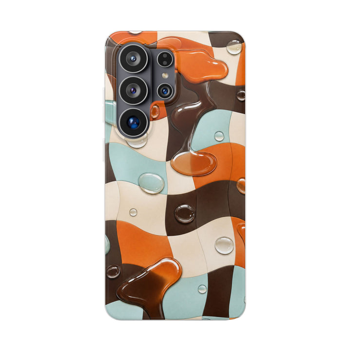 Liquid Check phone case design