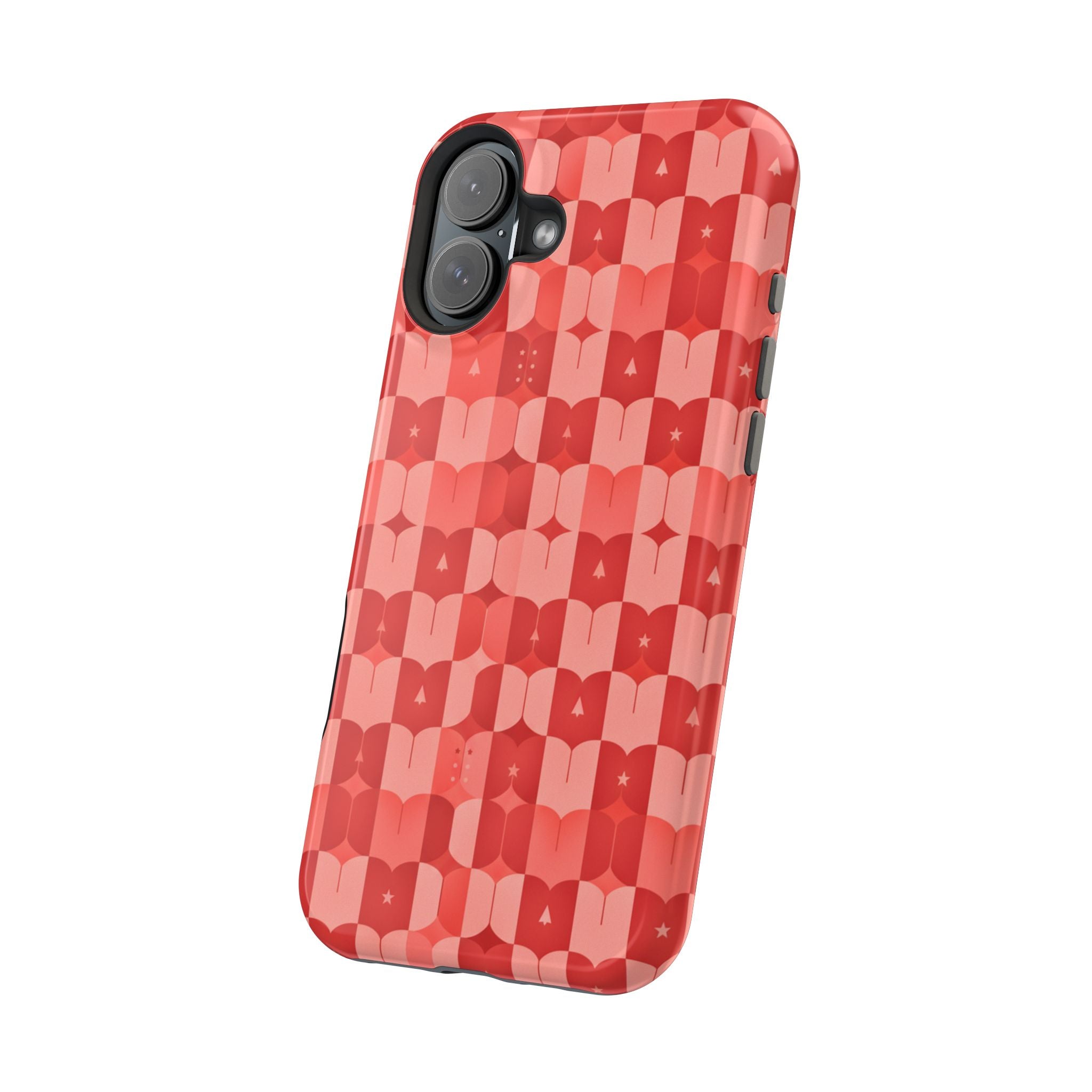 Coral Geo Tile | Tough MagSafe Case