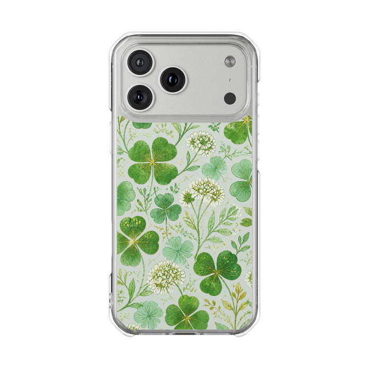 Clover Glow | Clear MagSafe Case