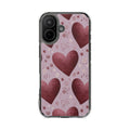 Blush Hearts | Clear MagSafe Case