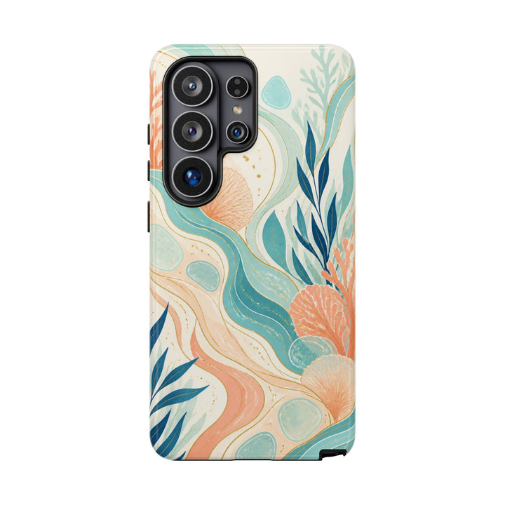 Coral Gleam phone case design