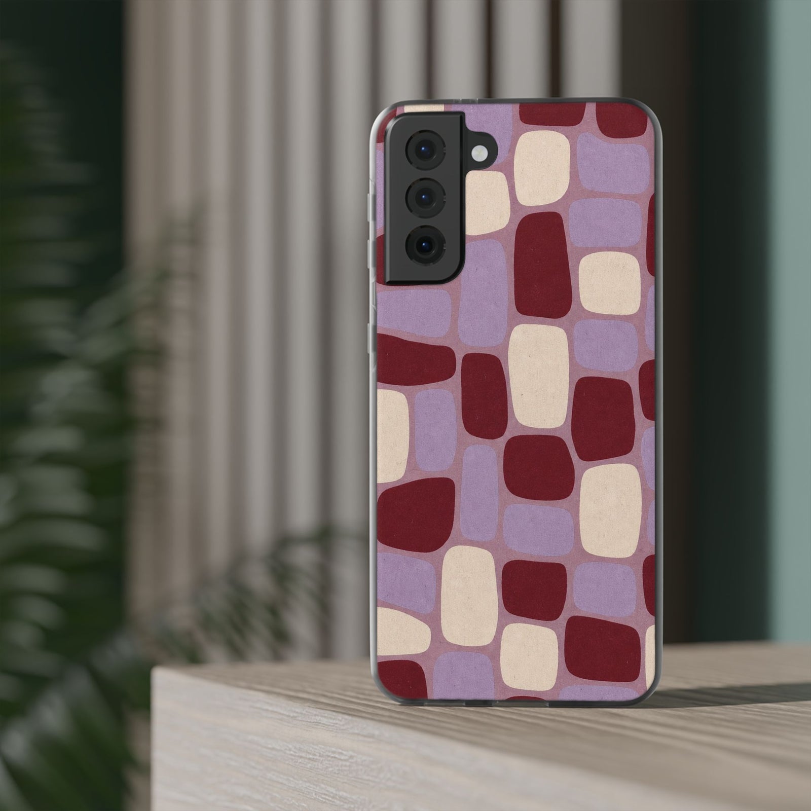 Mauve Rounded | Clear Case