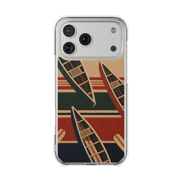 Canoe Stripe | Clear MagSafe Case