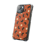 Terracotta Curves | Clear MagSafe Case