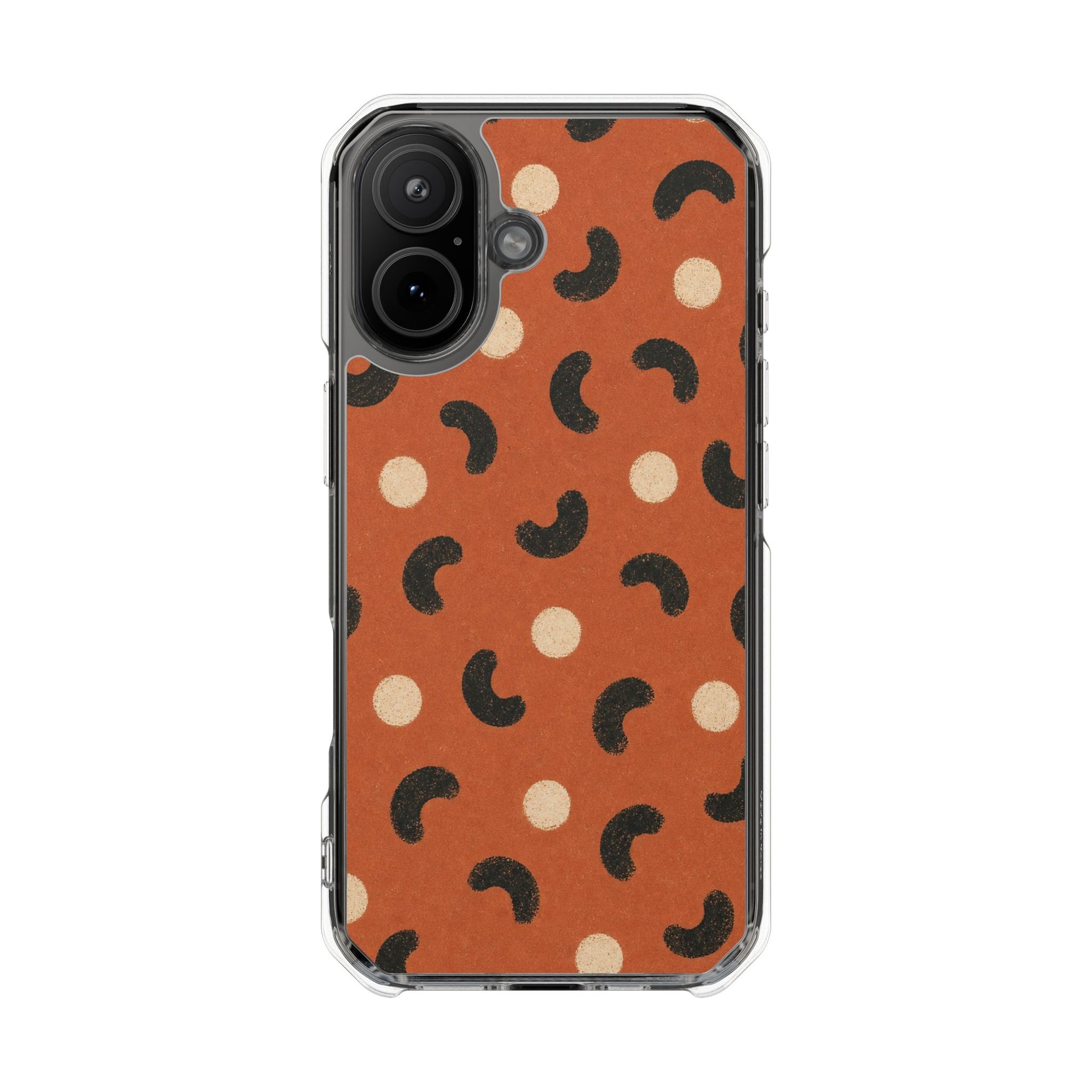 Terracotta Curves | Clear MagSafe Case