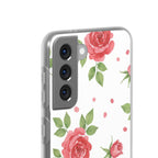 Garden Rose floral samsung clear case design