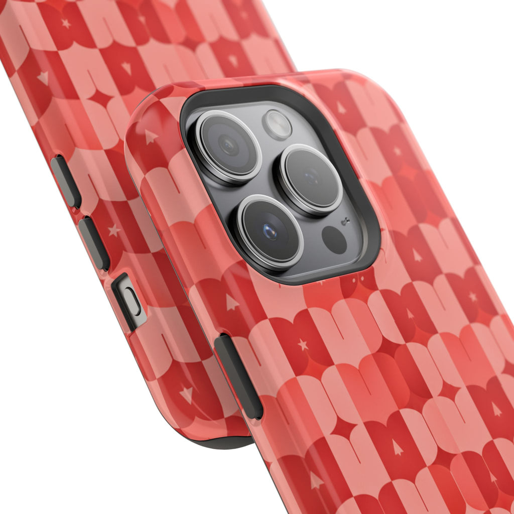 Coral Geo Tile | Tough MagSafe Case