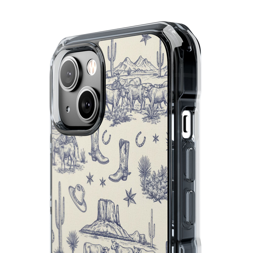 Whimsical Toile | Clear MagSafe Case