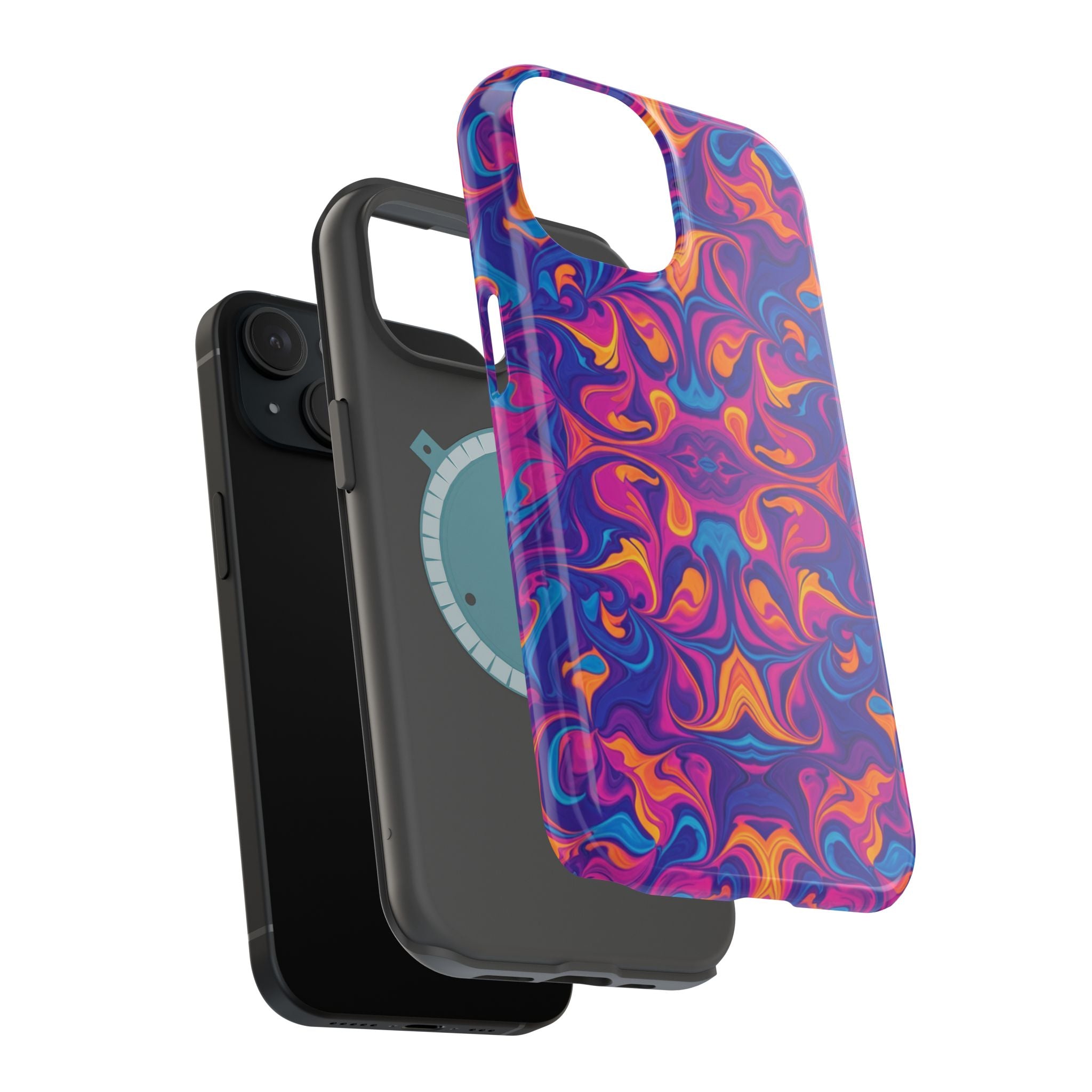 Neon Swirl | Tough MagSafe Case