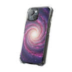 Cosmic Spiral celestial clear magsafe case design