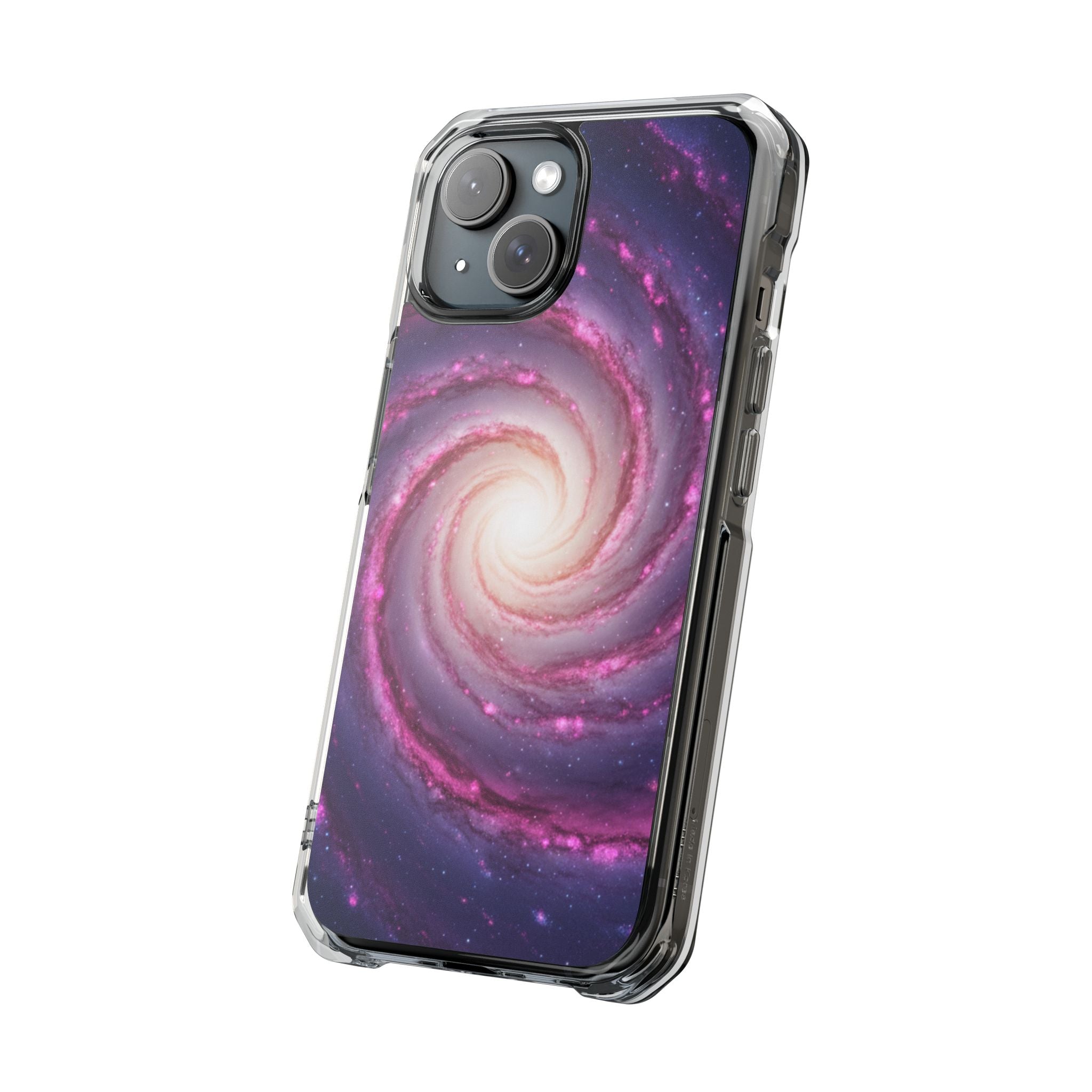 Cosmic Spiral celestial clear magsafe case design