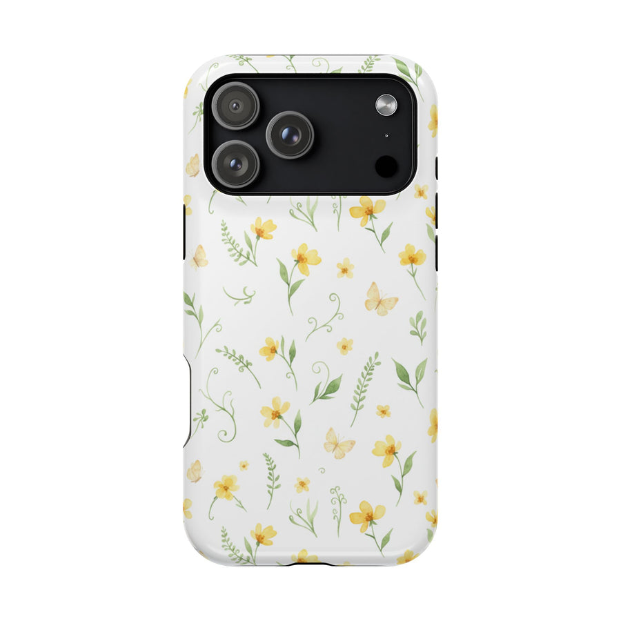 Ditsy Yellow Floral | Tough MagSafe Case