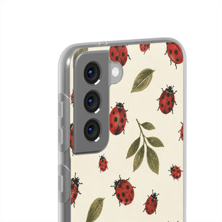 Ivory Ladybugs | Clear Case