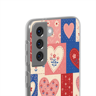Patchwork Hearts | Clear Case — product image 19