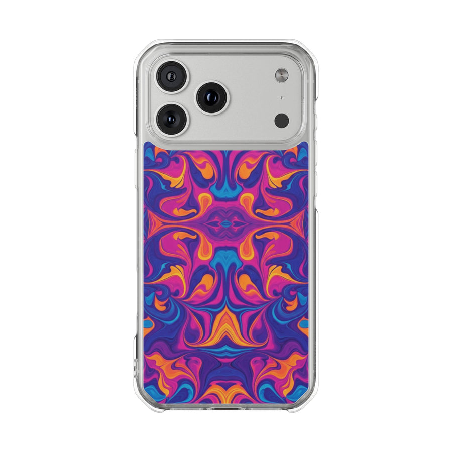 Neon Marble | Clear MagSafe Case