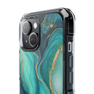 Turquoise Veins | Clear MagSafe Case — product image 19