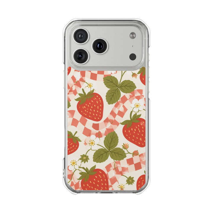 Glazed Strawberries | Clear MagSafe Case