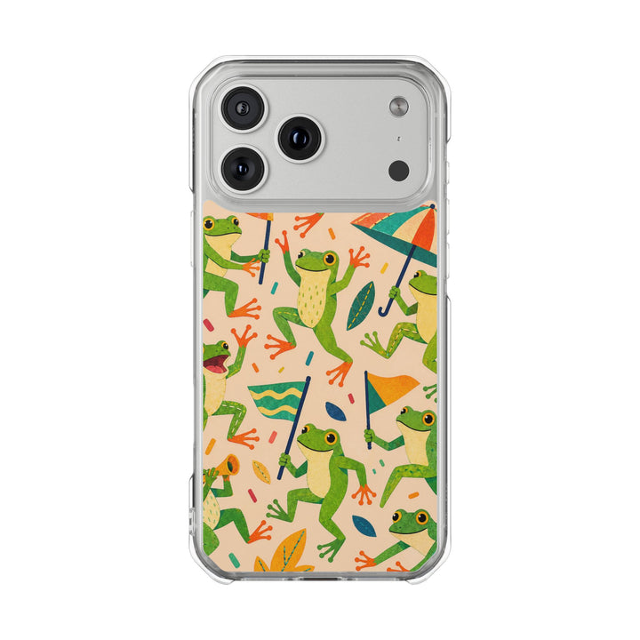 Frog Parade | Clear MagSafe Case