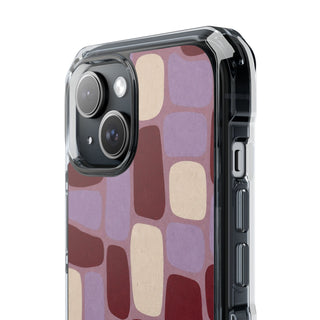 Mauve Rounded | Clear MagSafe Case