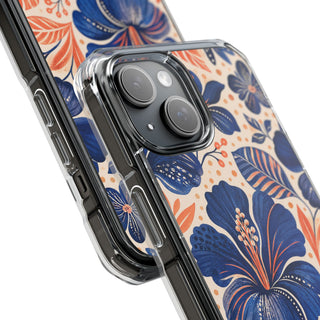 Indigo Hibiscus | Clear MagSafe Case — product image 18