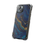 Midnight Marble | Clear MagSafe Case