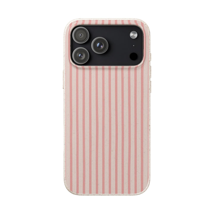 Rose Pinstripes | Biodegradable Case